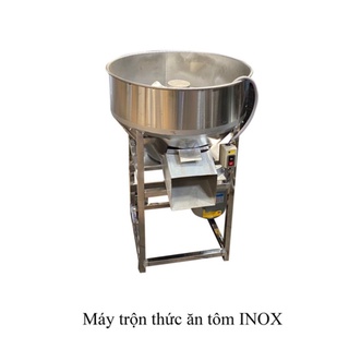 Máy trộn thức ăn , trộn cám mồi trộn cho tôm cá gia súc gia cầm ăn máy inox trộn 50kg 75kg 100kg 50Lít 75L 100L inox dầy