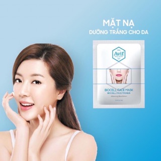 Mặt Nạ Biocell Dưỡng Trắng Da 23g (Avif Biocell Whitening Face Mask)