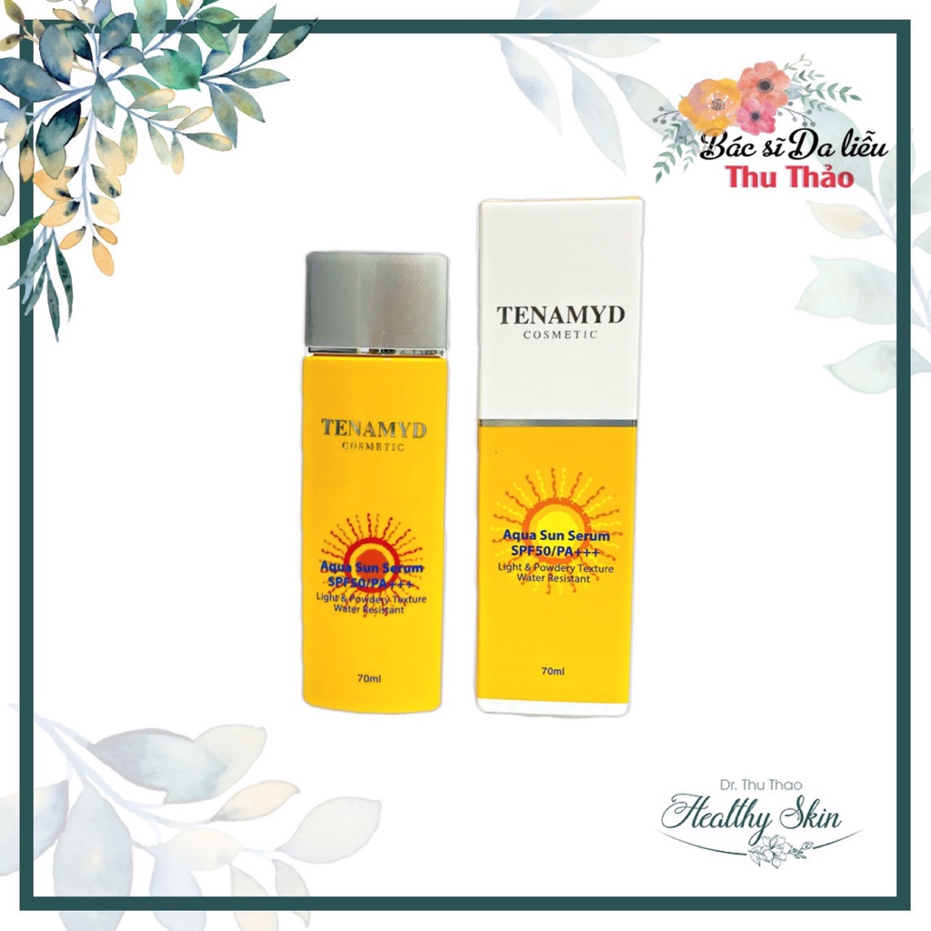 [70mL] HUYẾT THANH CHỐNG NẮNG TENAMYD - AQUA SUN SERUM SPF 50 (KEM CHỐNG NẮNG)