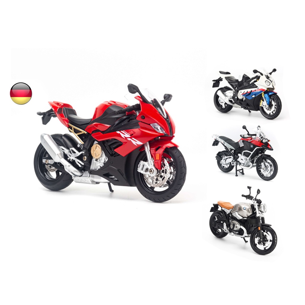 Mô hình xe moto BMW S1000RR, R Nine T Scrambler, R1200GS 1:12