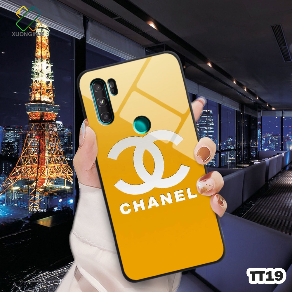 Ốp lưng kính VSMART ACTIVE 3 in 3D hình Logo các hãng thời trang nổi tiếng