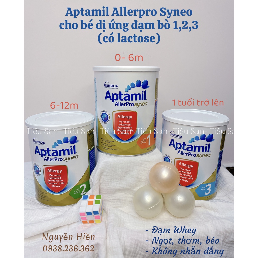 Sữa Aptamil Allerpro Syneo số 3 Úc, 900gr cho bé dị ứng đạm bò