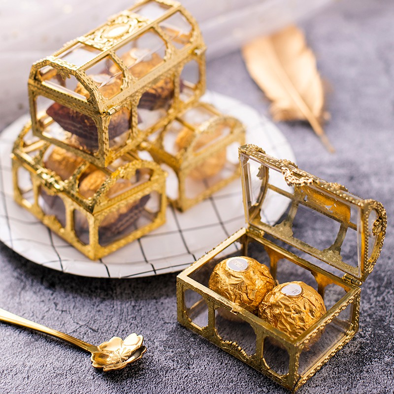 Hộp đựng kẹo sô cô la trang trí đám cưới