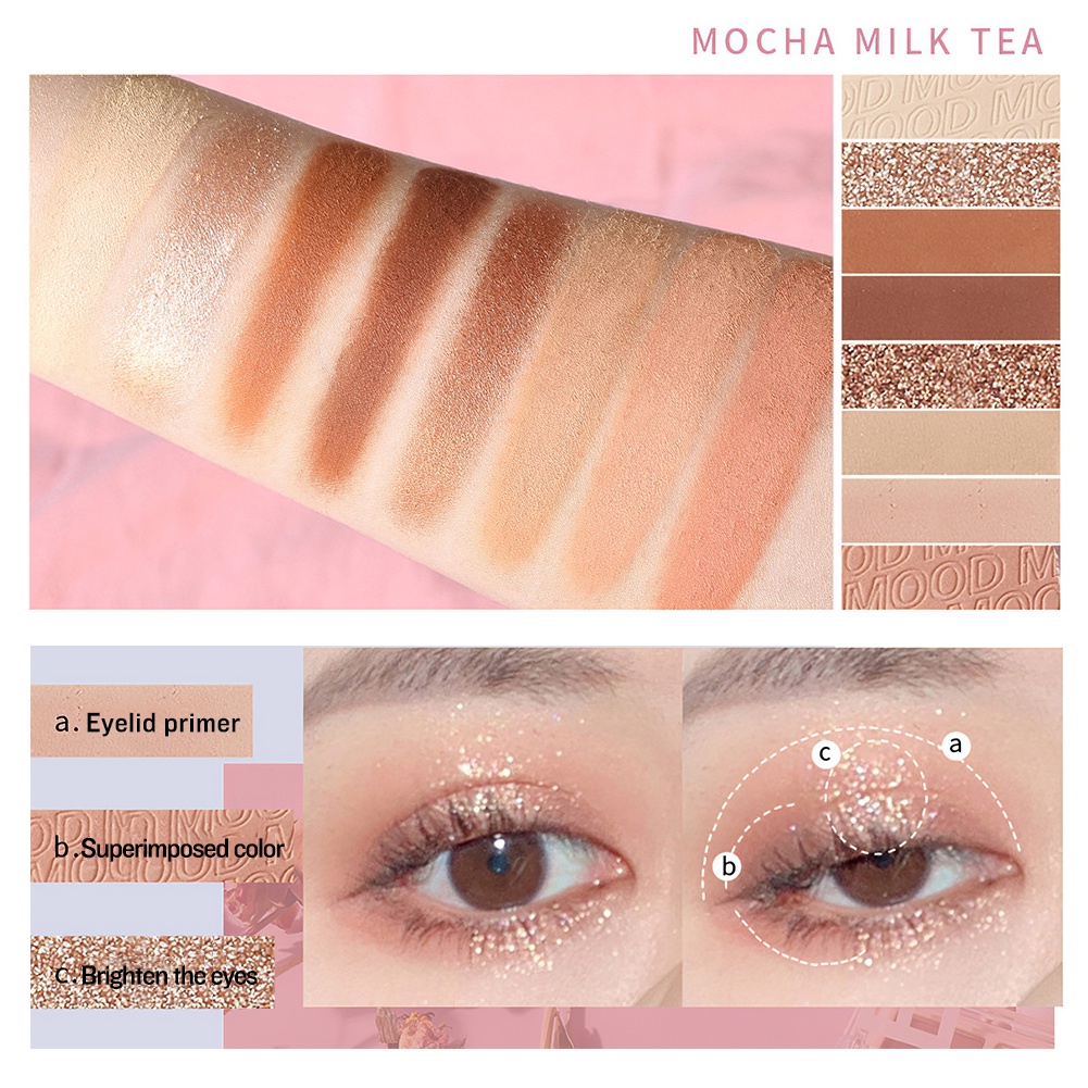 (Hàng Mới Về) Bảng Phấn Mắt Gecomo 8 Màu Sắc Hiệu Ứng Lì / Ánh Ngọc Trai Thời Trang | BigBuy360 - bigbuy360.vn