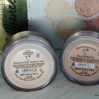 Combo phấn phủ khoáng và phấn highlight bareMinerals
