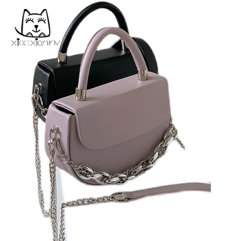 Túi Đeo Chéo Hình Vuông Cỡ Nhỏ Phối Dây Xích Thời Trang Xuân Hè 2022