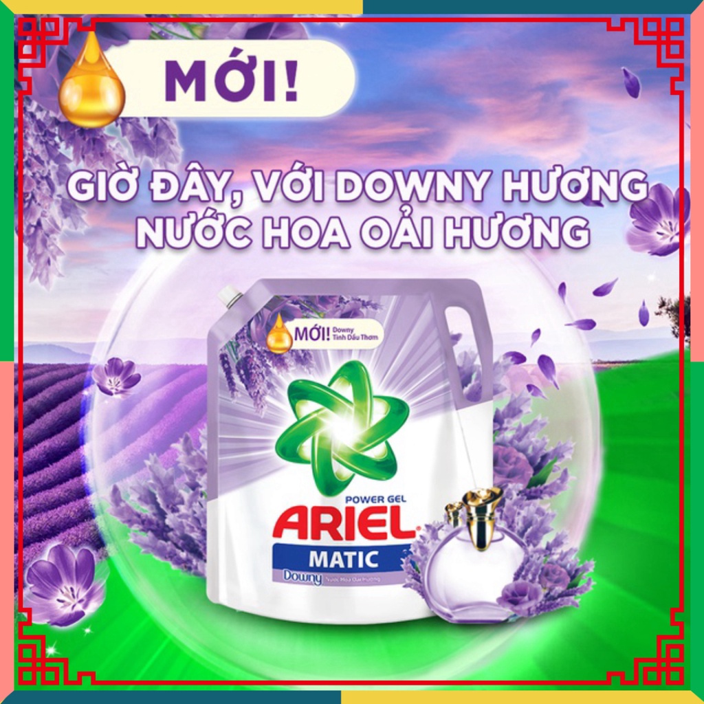 Ariel Matic nước giặt Túi hương hoa lavender 2KG/3.2KG ( Đại lý Ngọc Toản)