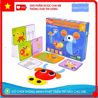 [Sáng Tạo] Tangram Ghép Hình Con Vật