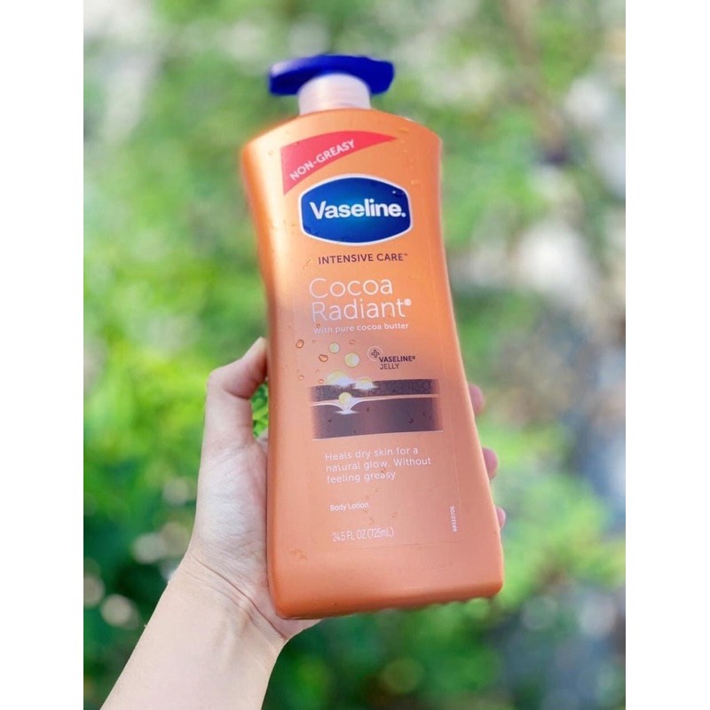 Sữa Dưỡng thể Vaseline Intensive Care 725ml 4 màu Vàng - Hồng - Xanh lá - Nâu