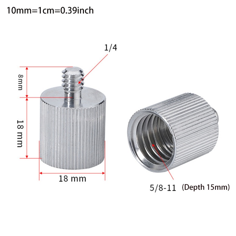 Vít chuyển đổi 5/8-Inch Female sang 1/4-Inch Male cho micro đứng