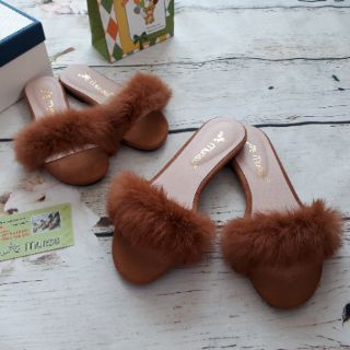 Combo 2 đôi Dép lông quai bản mẹ & bé_MUNSU