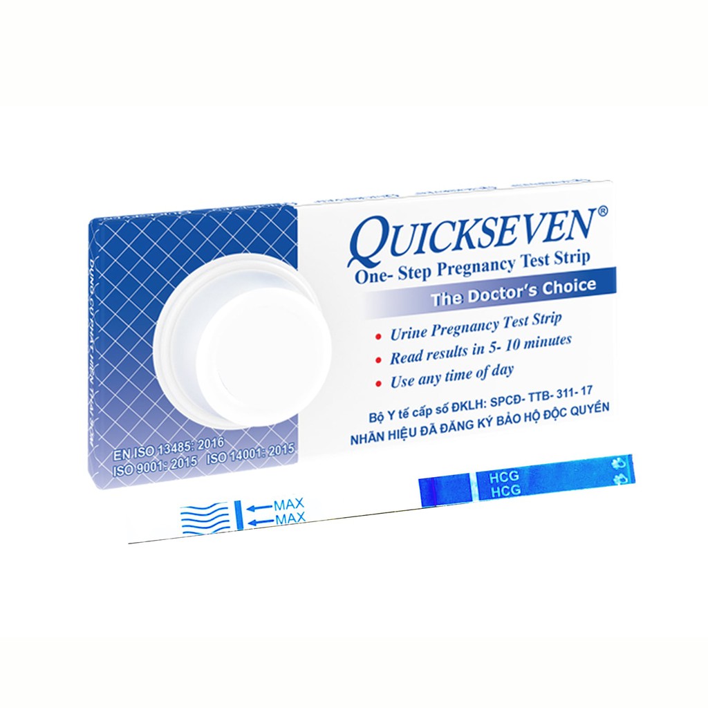 Que thử thai Quickseven phát hiện thai sớm - nhanh chóng - đơn giản - chính xác - Combo 6 que