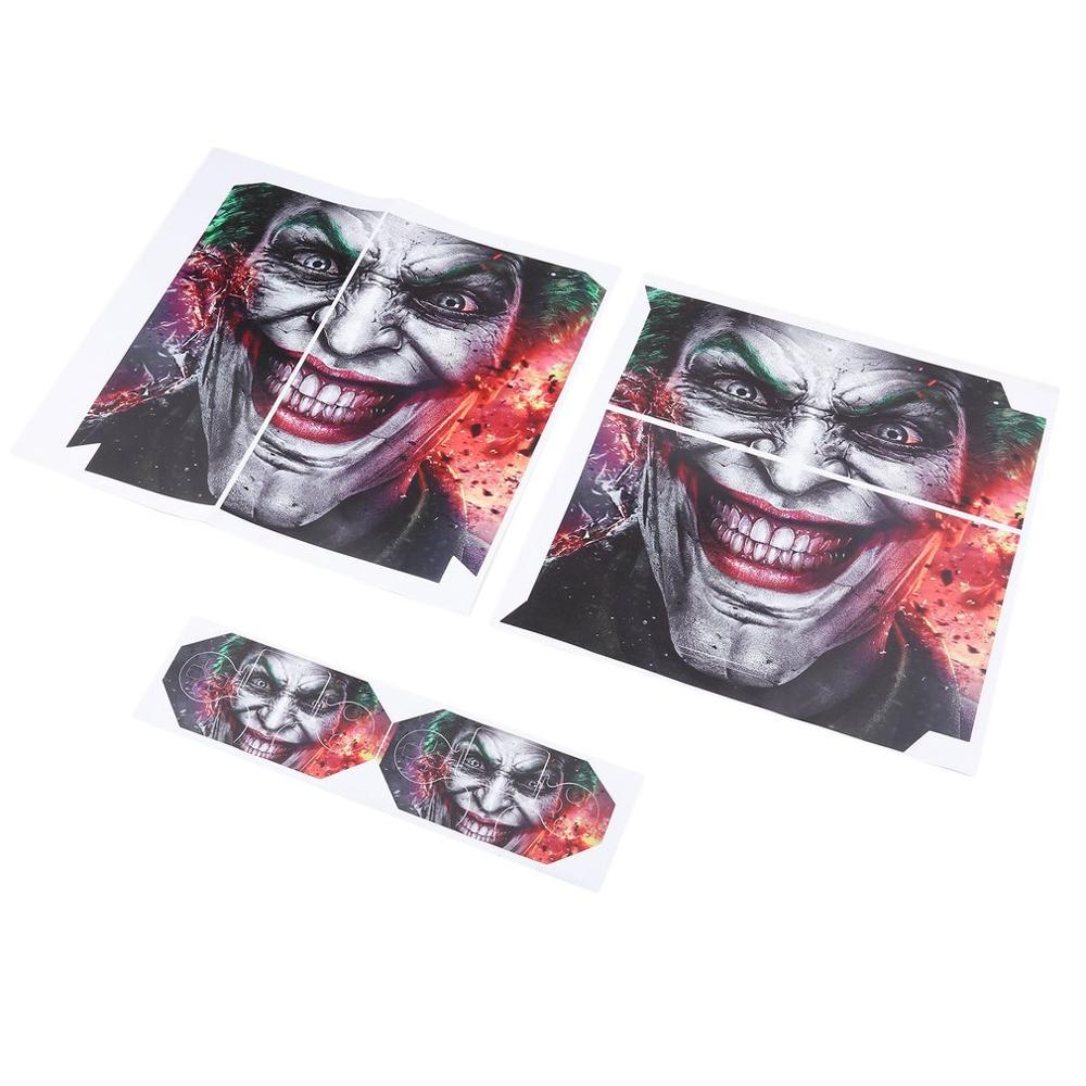 1 bộ Joker Vinly Skin Sticker Clown Gamepad Stickers cho Sony cho PS4 cho PlayStation 4 và 2 bộ điều khiển Skins Bán buôn