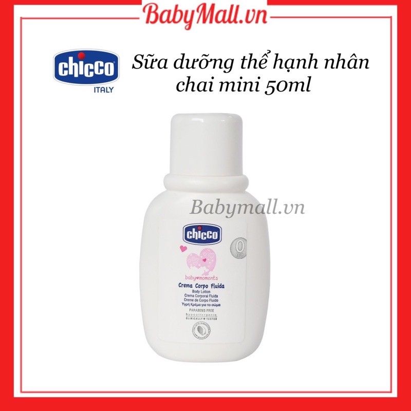 Sữa dưỡng thể chiết xuất hạnh nhân Chicco mini