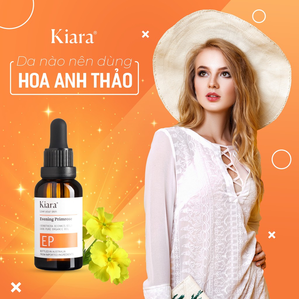 Dầu Dưỡng Da Phục Hồi Và Làm Dịu Kích Ứng Kiara Evening Primrose Oil 30m