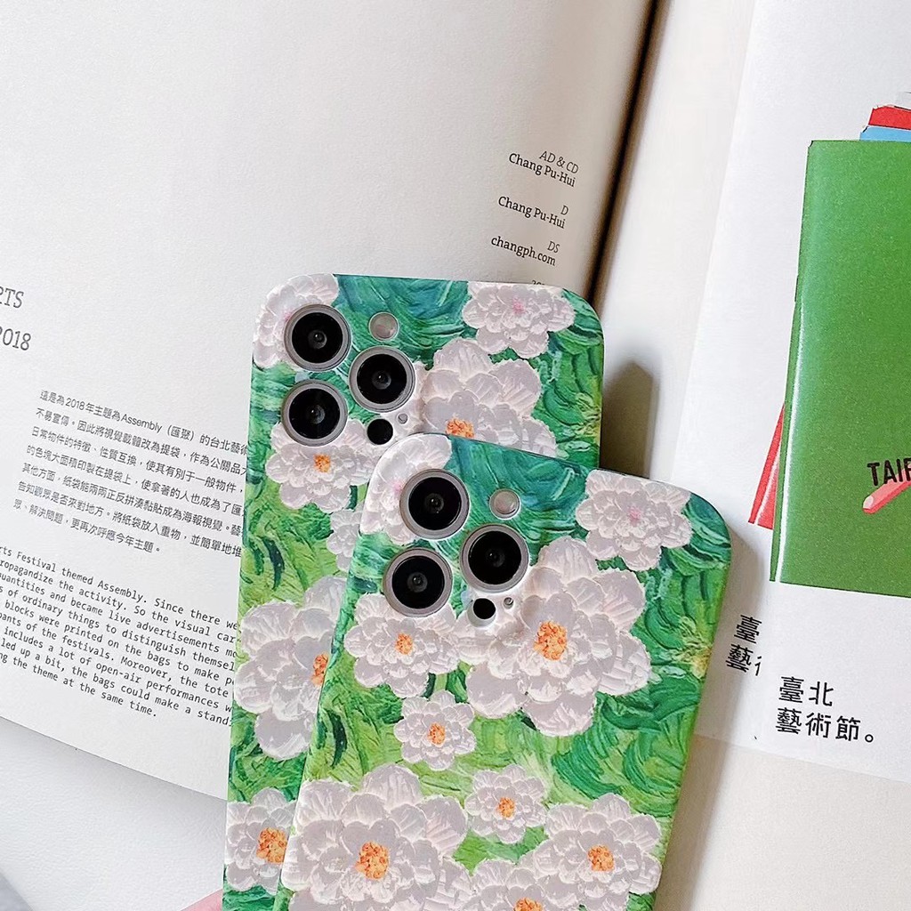 HuaWei P30 P30PRO P40 P40PRO Mate30 Mate30pro Ins art flower oil painting phone case