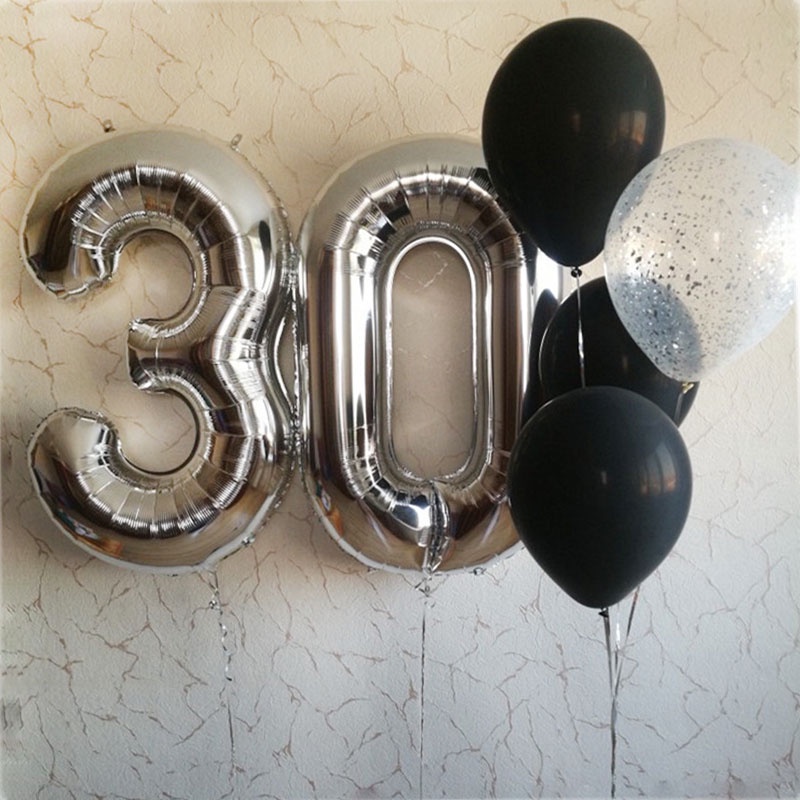 Bong Bóng Hình Số 1 Đến 9 32 Inch Trang Trí Tiệc Sinh Nhật Cho Bé