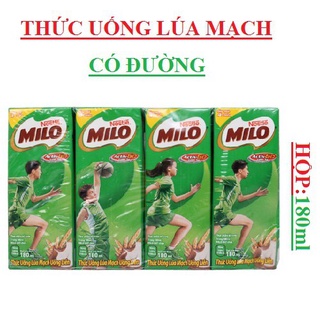 Lốc 4 hộp Sữa Milo ngon Nestle hộp 115ml - 180ml