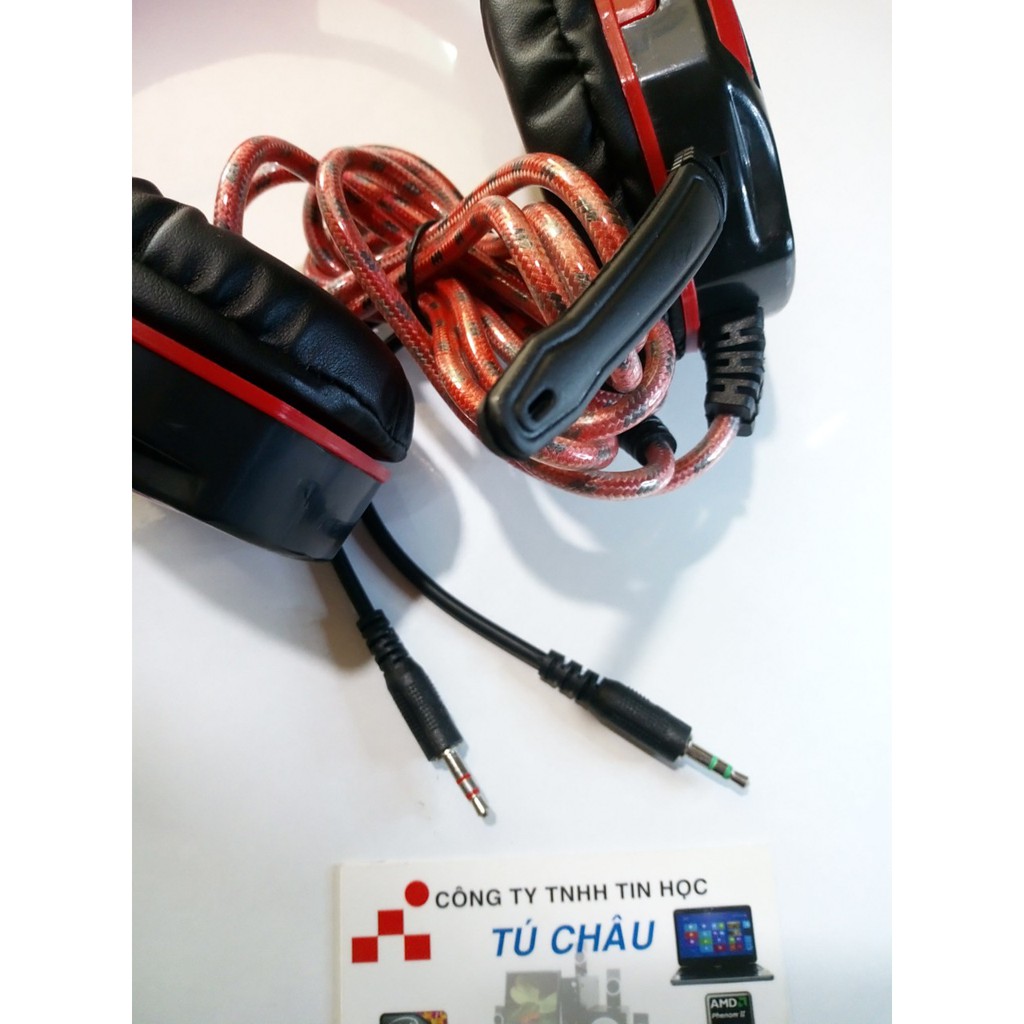 Tai nghe Trâu Qinlian A6 Stereo music headset: Chân cắm 3.5mm (3 điểm cực)