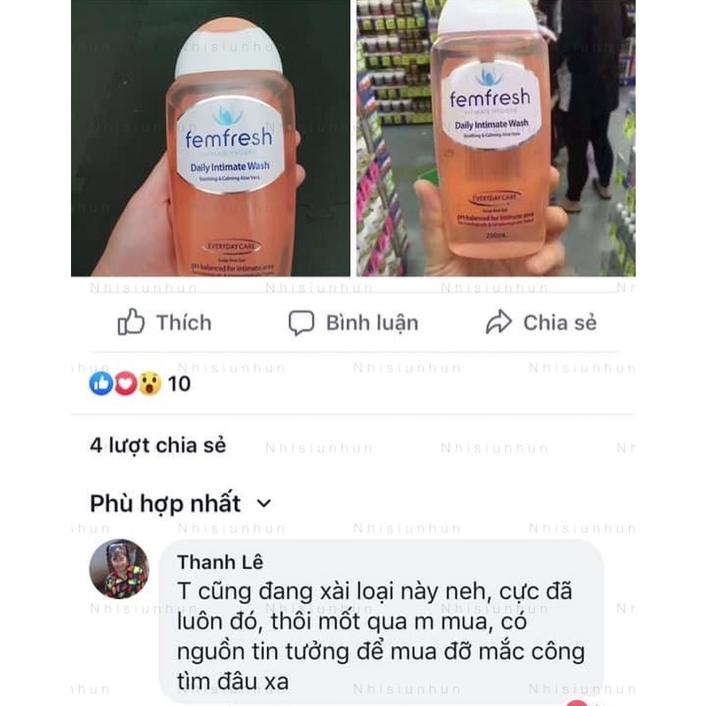 Dung dịch vệ sinh Femfresh