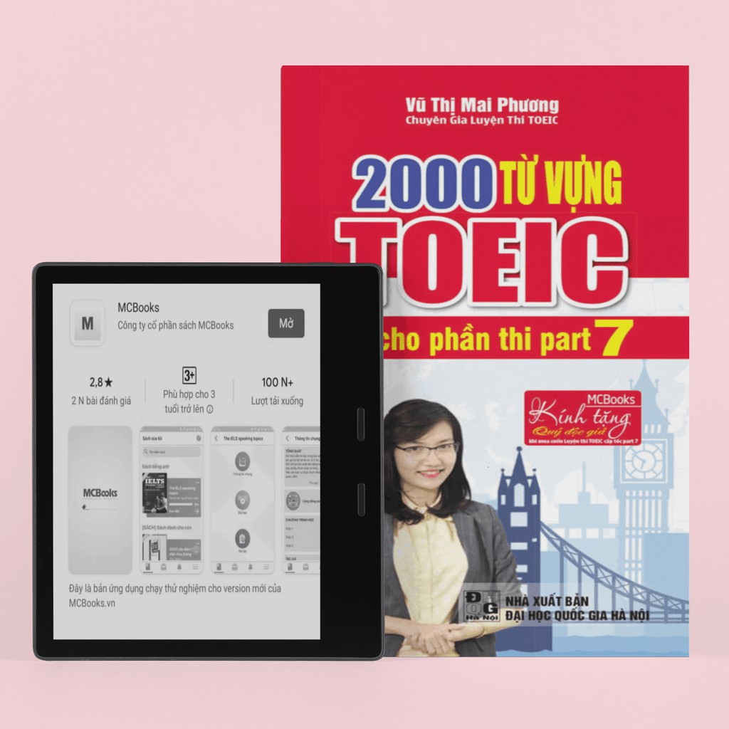 Sách - 2000 Từ Vựng TOEIC Cho Phần Thi Part 7 (Học Cùng App MCBOOKS)