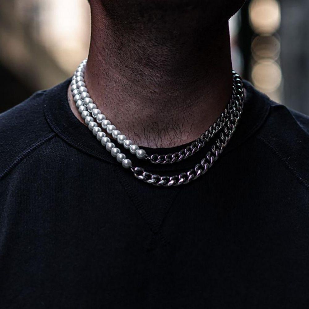 Vòng Cổ Choker Bằng Thép Không Gỉ Phong Cách Punk Hip Hop Thời Trang Cho Nam Và Nữ