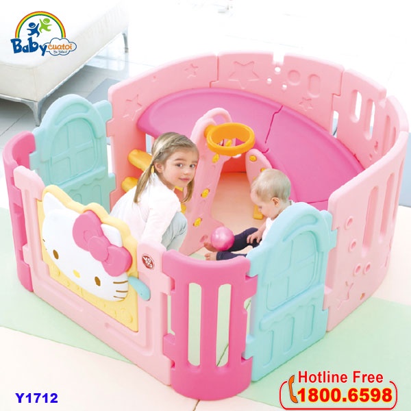 Cầu trượt bể bóng Hàn Quốc Hello Kitty 2 trong 1 Y1712