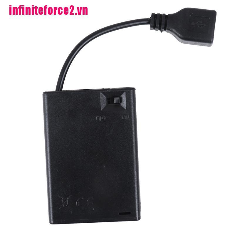 Hộp Pin 3 Ngăn Với Cổng Usb
