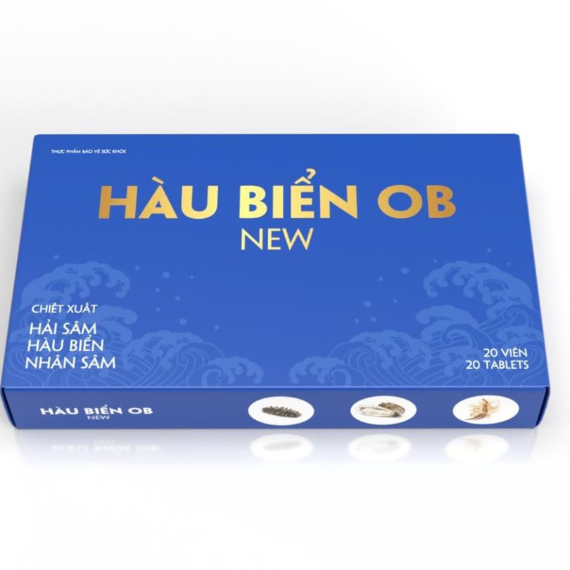 {Tem tích điểm} Hàu biển OB New – Hỗ trợ tăng cường sinh lý nam, bổ sung sinh lực phái mạnh, giúp bổ thận (20 viên)