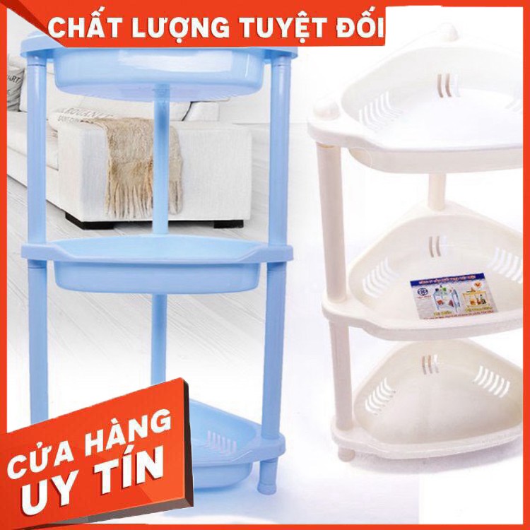 Kệ Góc Nhà Tắm Tam Giác 2 Tầng 3 Tầng Nhựa Việt Nhật | Giá Để Đồ Nhà Bếp