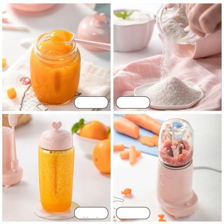[ BẢO HÀNH 18 THÁNG] Máy Xay Đa Năng Bear 3 Cối Say Các Loại Hạt, Hoa quả... Cho Bé Babibu - MX