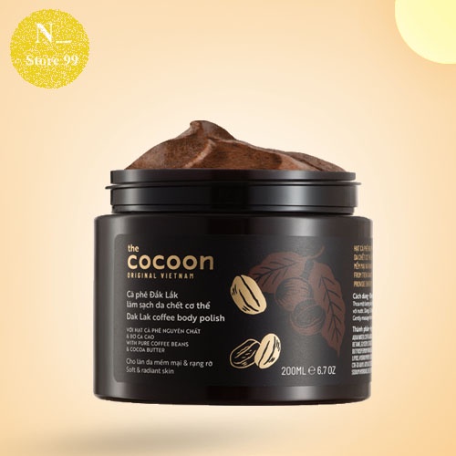 Tẩy da chết body cà phê daklak Cocoon  200ml