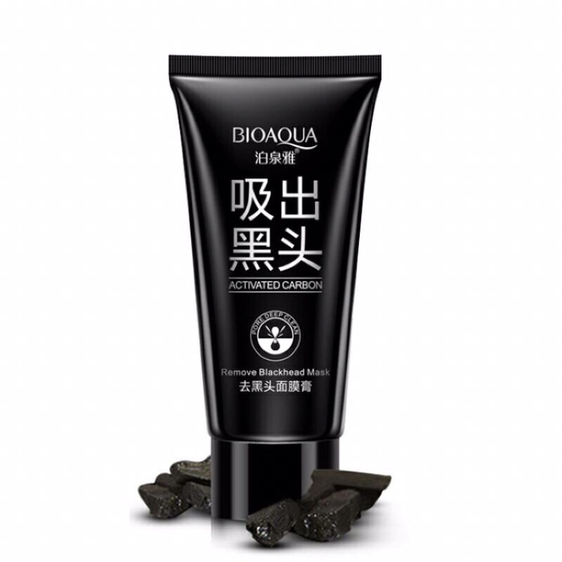 Gel lột mụn đầu đen BIOAQUA 60g Than Tre Mặt nạ lột mụn cám hiệu quả an toàn tại nhà