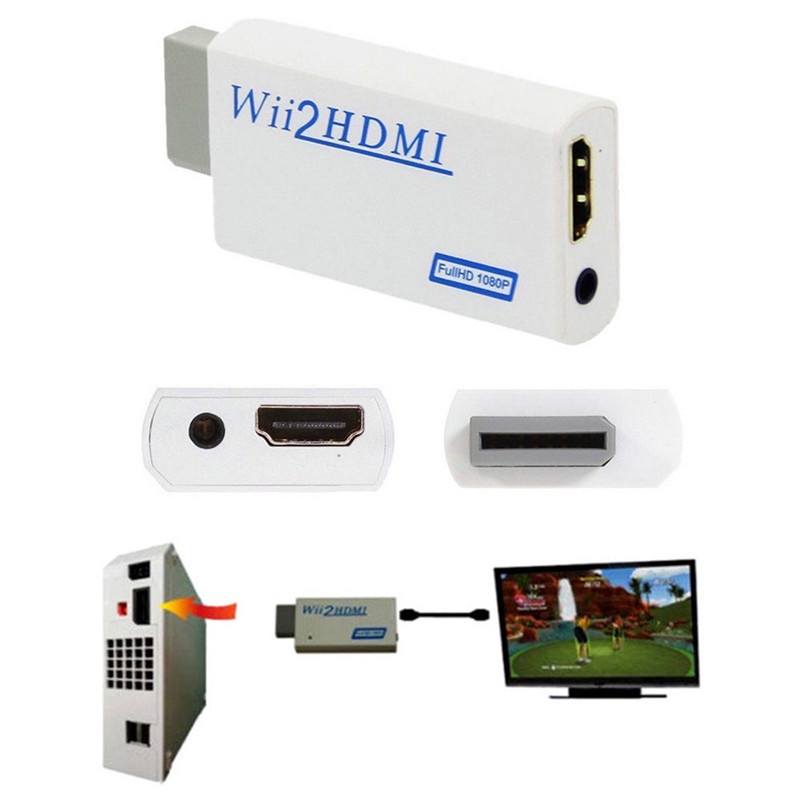 Thiết bị chuyển đổi HD Wii Sang Hdmi 1080p / 720p 3.5mm chuyên dụng