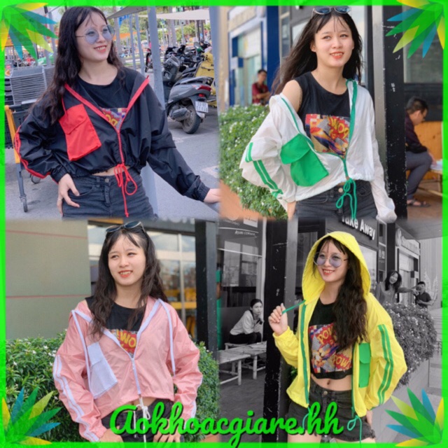 Áo khoác dù ngoại phom lửng-hình thật-m29