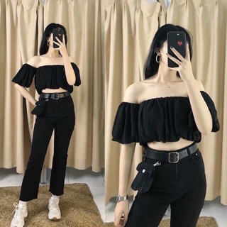 Áo bẹt vai tay phồng