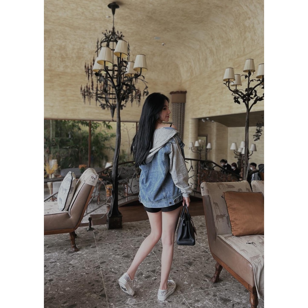 Áo khoác nỉ bò có mũ hàng QCCC chất đẹp ( ảnh thật )