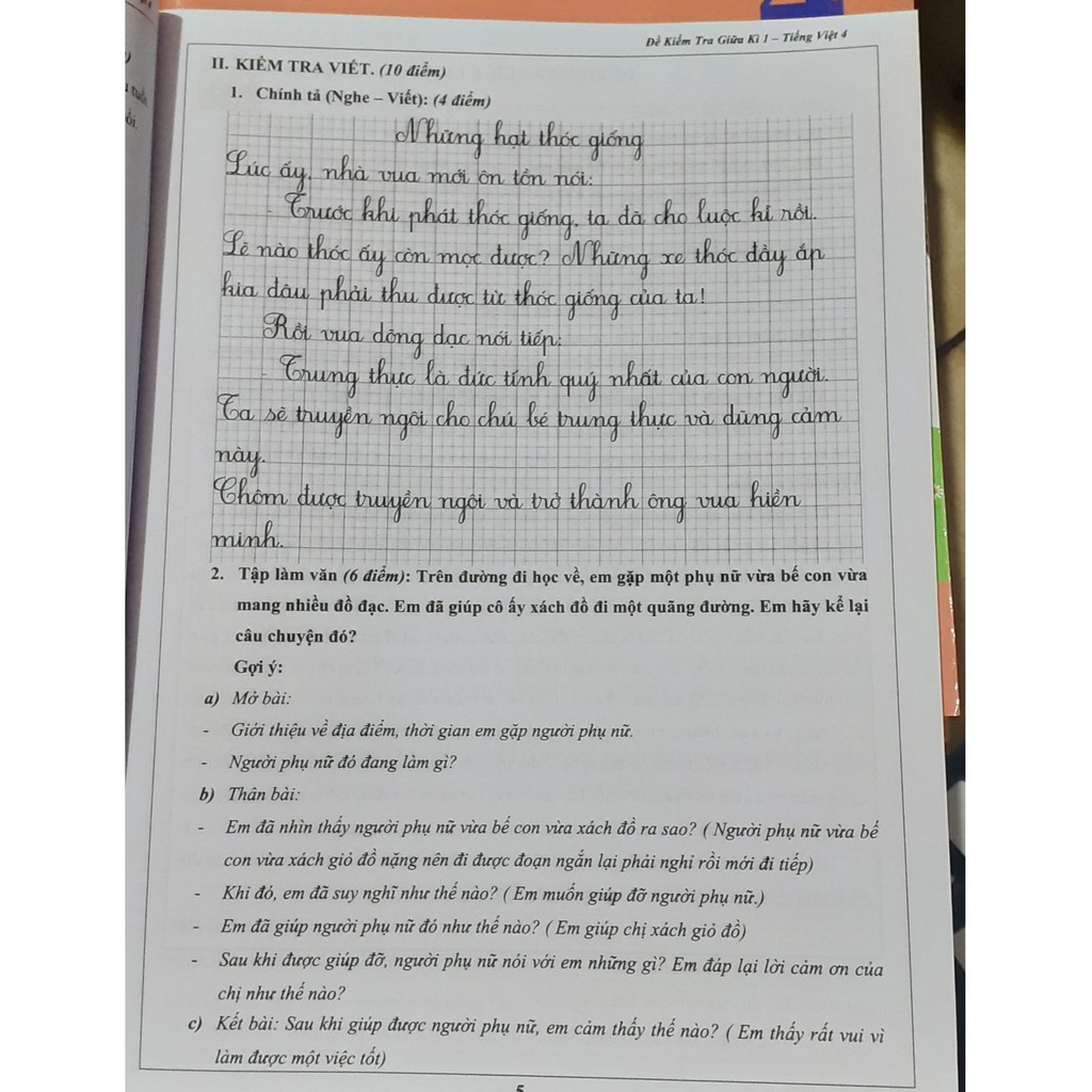 Sách - Đề kiểm tra tiếng việt 4 học kì 1