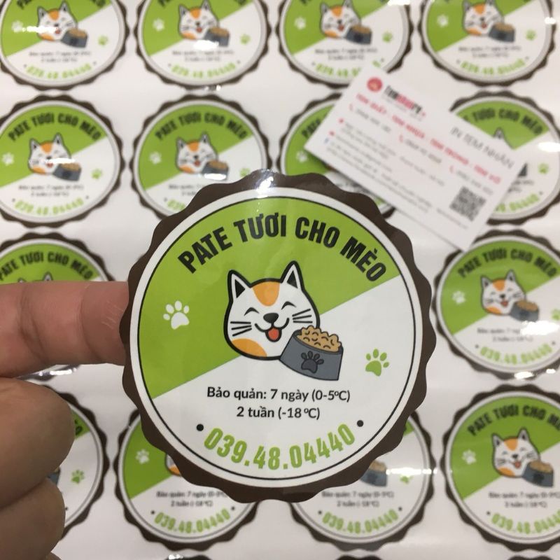 In decal, Tem dán theo yêu cầu rẻ đẹp, sắc nét