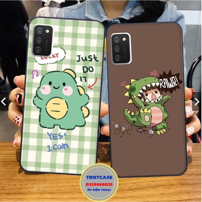 Ốp lưng Samsung A02S - A03S - A21S - A31 - M21 - M30S - in hình khủng long dino , cô gái và thỏ xanh siêu mịn