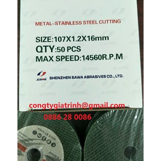 Đá cắt sawa 107x1.2x16mm - 50 cái