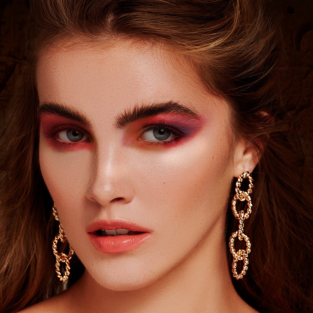 Bảng Phấn Mắt GECOMO 16 Màu Kèm Cọ Trang Điểm Lâu Trôi