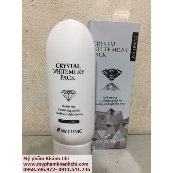 DƯỠNG THỂ CRYSTAL WHITE MILKY PACK-3W CLINIC