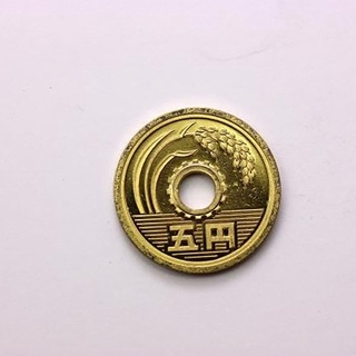 Đồng xu 5 yên nhật bản may mắn bình an - đồng xu may mắn