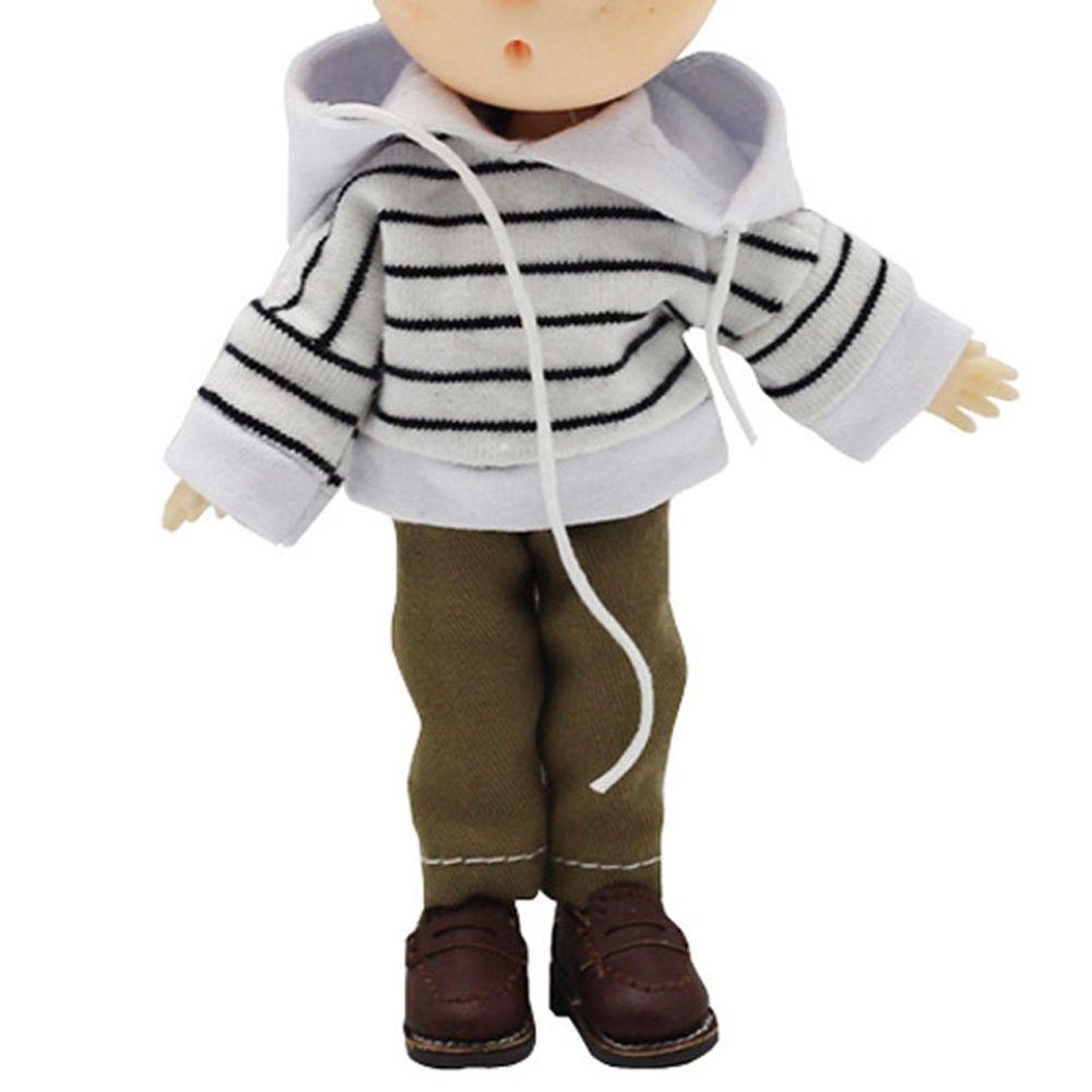 Áo Nỉ Dài Tay Sọc Ngang Màu Kẹo Cho Búp Bê 11 / 1 / 12
