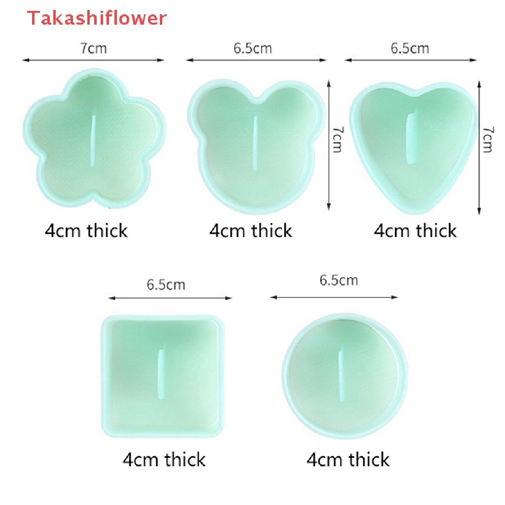 Set 5 Khuôn Làm Cơm Nắm Hình Hoạt Hình Dễ Thương