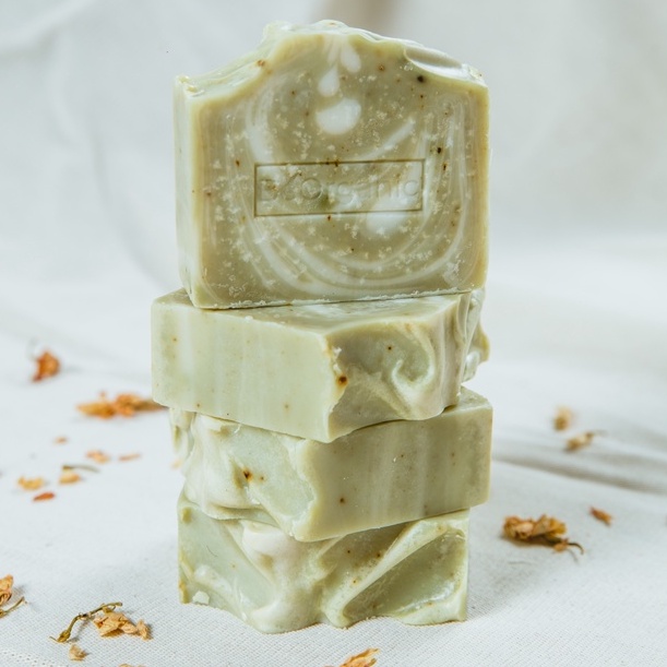Xà phòng Trà Xanh & Cám Gạo BeOrganic - GREENTEA RICEBRAN SOAP