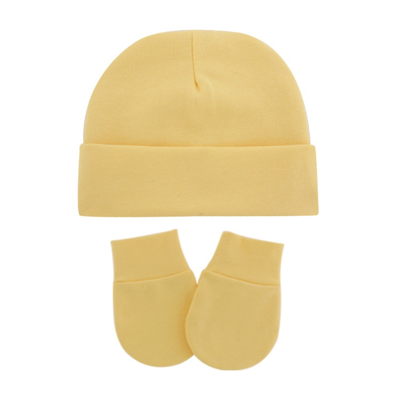 ✿ Mũ Trùm Đầu Bằng Cotton Mềm Mại Màu Trơn Dễ Thương Thoải Mái Không Trầy Xước Bảo Vệ Mặt Cho Bé