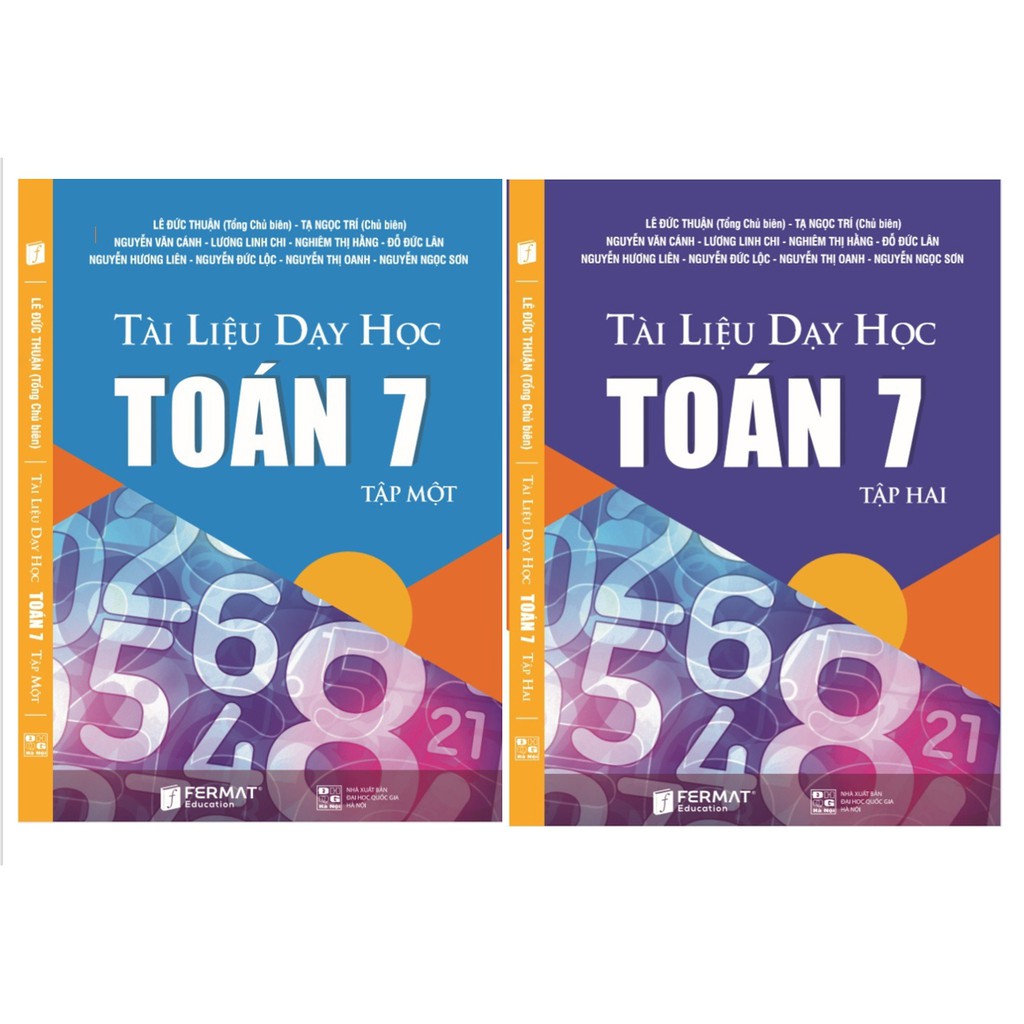 Sách – Tài liệu dạy học Toán 7 (Tập 1 và Tập 2)