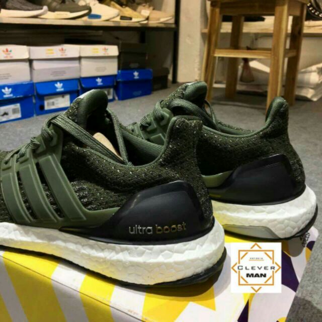 FALE xa kho [XẢ KHO] (CÓ SẴN)  Giày thể thao ULTRA BOOST  3.0 Dark green Màu xanh rêu 2017 ! :